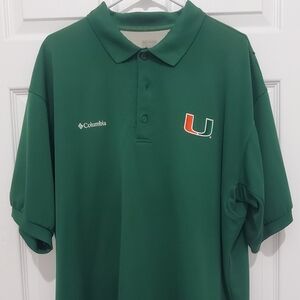 Columbia Forest Green Polo with Embroidered Logo Omni-Shade